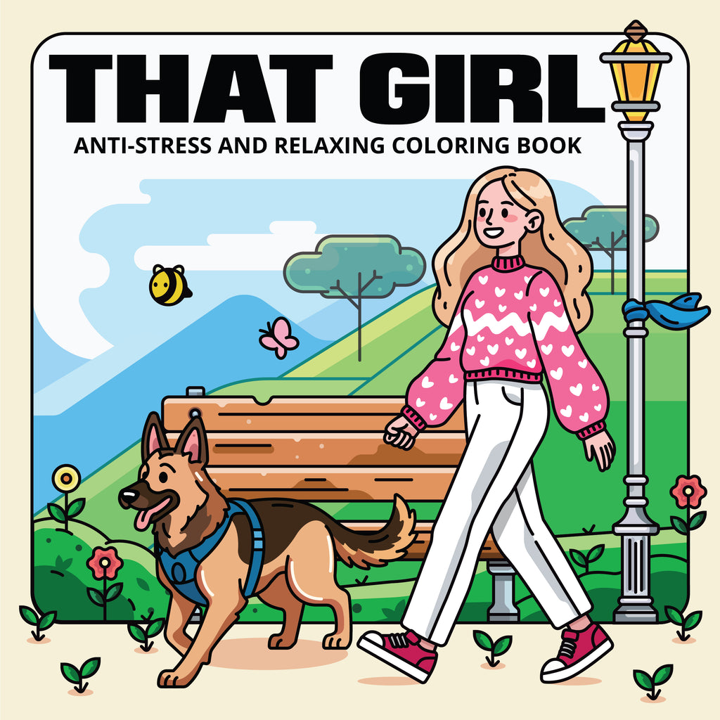 THAT GIRL - ANTI-STRESS AND RELAXING COLORING BOOK